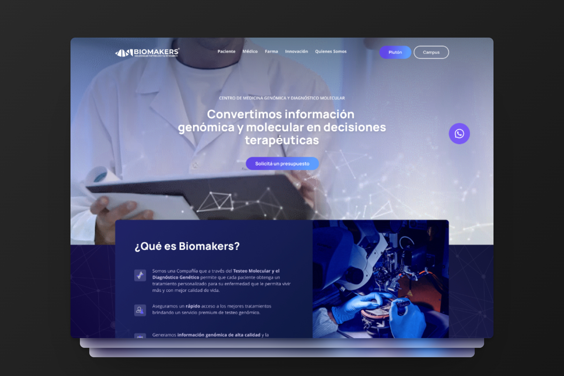 Building the UI for a serie of landings